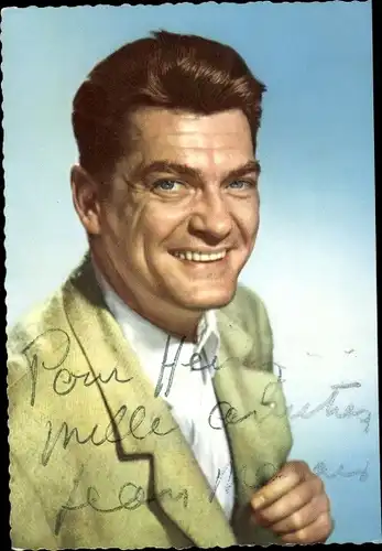 Ak Schauspieler Jean Marais, Portrait, Autogramm