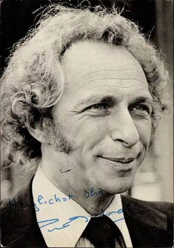 Ak Schauspieler Pierre Richard, Portrait, Autogramm