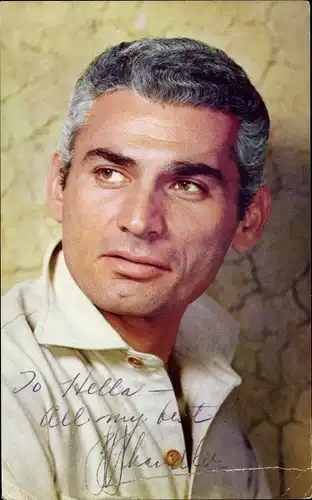 Ak Schauspieler Jeff Chandler, Portrait, Autogramm