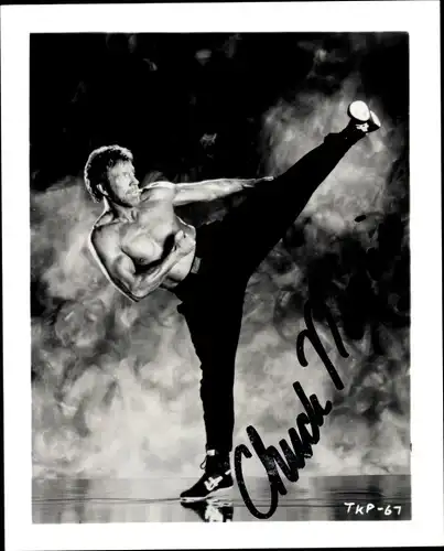 Ak Schauspieler Chuck Norris, Portrait, Autogramm