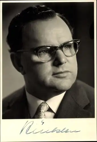 Ak Richard Stücklen, Politiker, Portrait, Autogramm