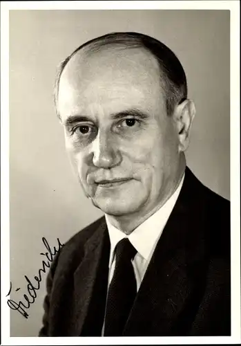 Ak Georg Diederichs, SPD, Politiker, Portrait, Autogramm