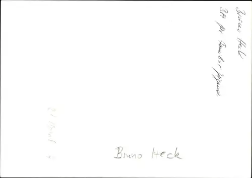 Ak Bruno Heck, Politiker, Portrait, Autogramm