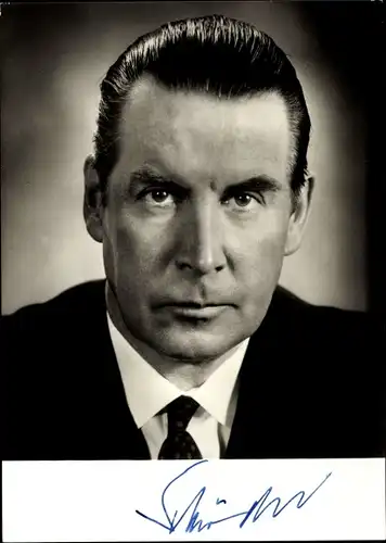 Ak Gerhard Schröder, Politiker, Portrait, Autogramm