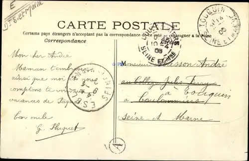 Ak isles les Villenoy Seine et Marne, Mairie et École