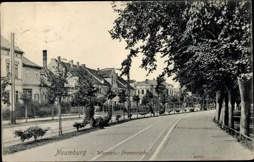 Ak Naumburg an der Saale, Wenzels-Promenade