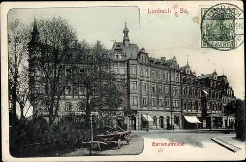 Ak Limbach Oberfrohna in Sachsen, Gartenstraße