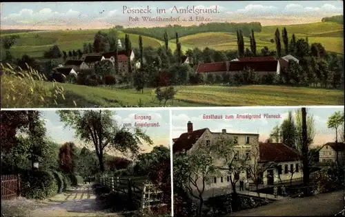 Ak Pößneck in Thüringen, Amselgrund, Gasthaus zum Amselgrund