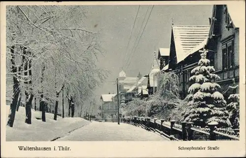 Ak Waltershausen in Thüringen, Schnepfentaler Straße