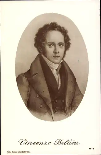 Ak Opernkomponist Vincenzo Bellini, Portrait