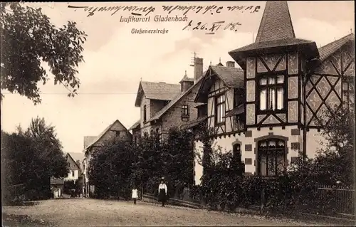 Ak Gladenbach Hessen, Gießener Straße