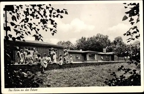 Ak Altenhof bei Eckernförde, Stiftung Missions-Kinderheim, Das Heim an der Ostsee