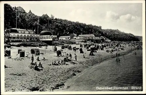 Ak Swetlogorsk Rauschen Ostpreußen, Strandpartie