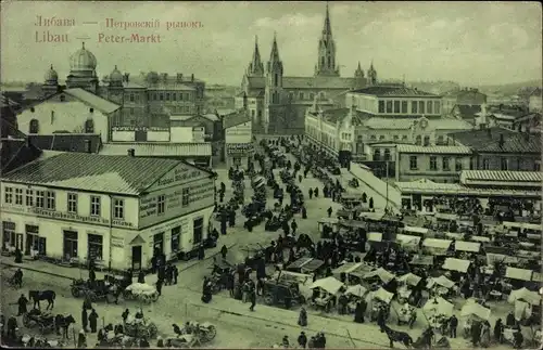 Ak Liepaja Libau Lettland, Peter-Markt