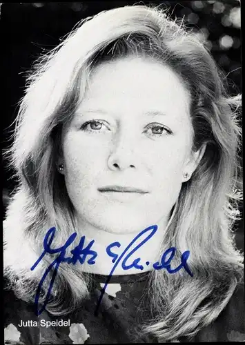 Ak Schauspielerin Jutta Speidel, Portrait, Autogramm
