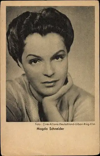 Ak Schauspielerin Magda Schneider, Portrait