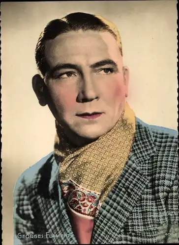Ak Schauspieler Georges Flament, Portrait
