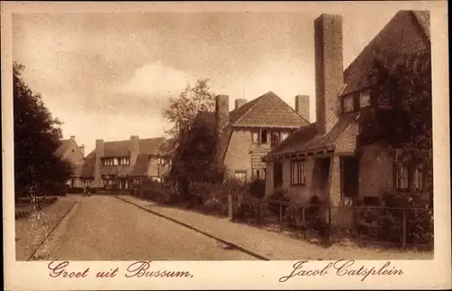 Ak Bussum Nordholland Niederlande, Jacob Catsplein