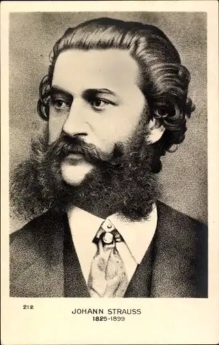 Ak Komponist Johann Strauss, Portrait