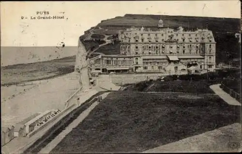 Ak Puys Dieppe Seine-Maritime, Le Grand Hotel