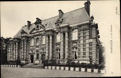 Ak Harfleur Seine-Maritime, Le Chateau