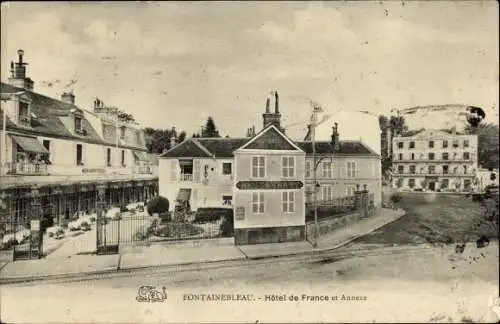 Ak Fontainebleau Seine et Marne, Hotel de France und Annex