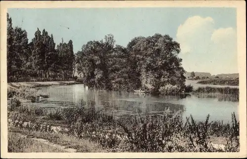 Ak Trilport Seine et Marne, Die Insel