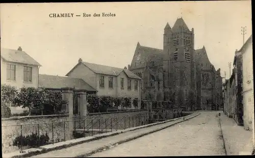 Ak Chambly Oise, Rue des Ecoles