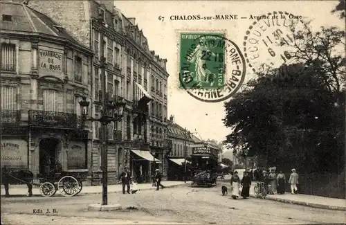 Ak Châlons-sur-Marne, Avenue de la Gare