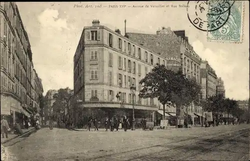 Ak Paris XVI, Avenue de Versailles, Rue Boileau