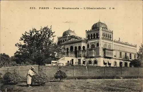 Ak Paris XIV Observatorium, Parc Montsouris