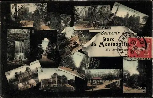 Ak Paris XIV Observatorium, Parc Montsouris