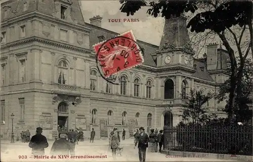 Ak Paris XIV Observatoire, Mairie