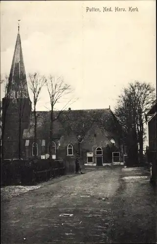Ak Putten Gelderland, N. H. Kirche