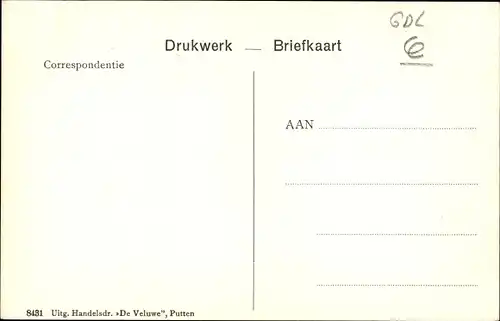 Ak Putten Gelderland, N. H. Kirche