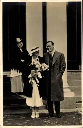 Ak Adel Niederlande, Prinzessin Juliana, Prinz Bernhard zur Lippe Biesterfeld, Königin Wilhelmina