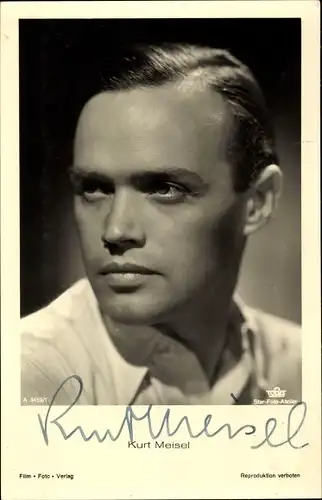 Ak Schauspieler Kurt Meisel, Portrait