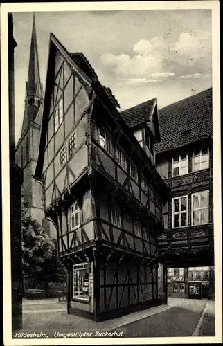 Ak Hildesheim in Niedersachsen, umgestülpter Zuckerhut