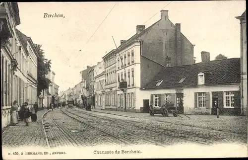 Ak Berchem Flandern Antwerpen, Chaussée