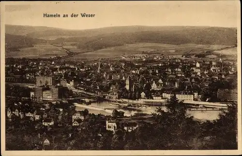 Ak Hameln an der Weser Niedersachsen, Panorama