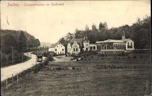 Ak Aachen in Nordrhein Westfalen, Linzenshäuschen im Stadtwald