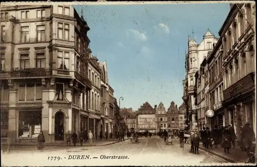 Ak Düren im Rheinland, Oberstraße, Passanten