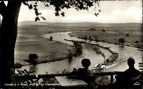 Ak Hameln an der Weser Niedersachsen, Weserschleife