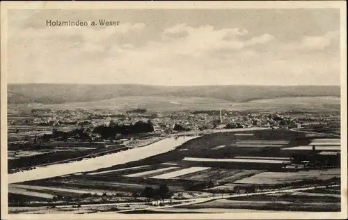 Ak Holzminden an der Weser, Panorama