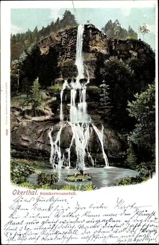 Ak Oker Goslar am Harz, Okertal, Romkerwasserfall