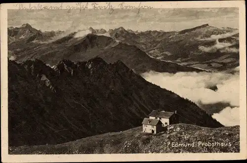 Ak Oberstdorf im Oberallgäu, Nebelhorn, Edmund-Probst-Haus, Scesaplana