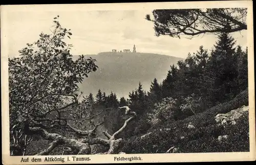 Ak Kronberg im Taunus, Altkönig, Feldberg