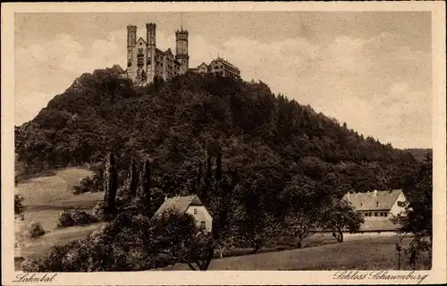 Ak Balduinstein an der Lahn, Schloss Schaumburg