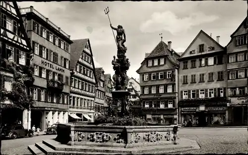 Ak Tübingen am Neckar, Marktplatz, Hotel Lamm