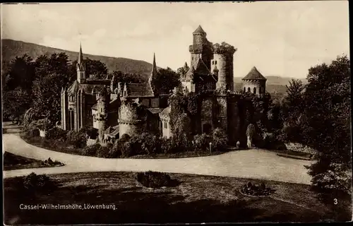 Ak Wilhelmshöhe Kassel in Hessen, Löwenburg